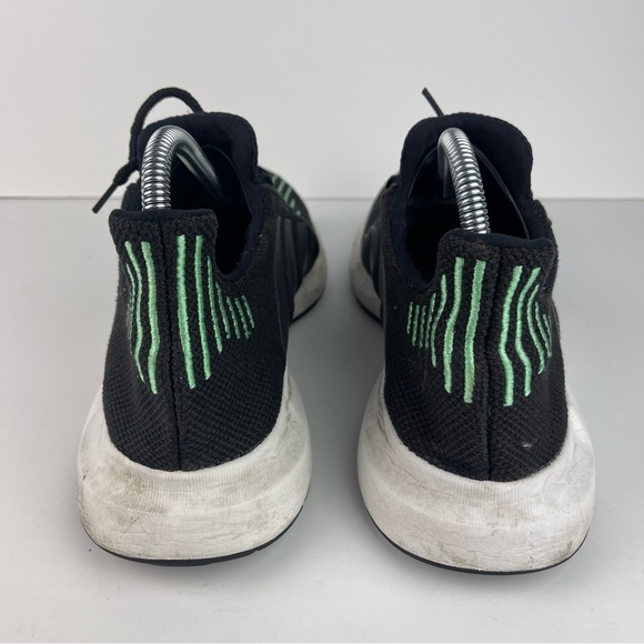 Adidas Swift Run Black And Green Men’s Lace Up Sneakers Shoes Size 12 - CG4110 - Picture 3 of 8